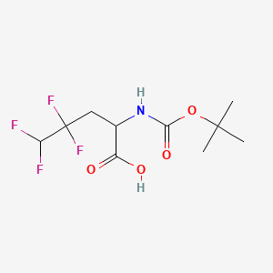 2-{[(tert-butoxy)carbonyl]amino}-4,4,5,5-tetrafluoropentanoic acid