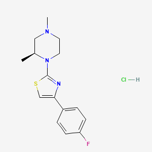 (2S)-1-[4-(4-fluorophenyl)-1,3-thiazol-2-yl]-2,4-dimethylpiperazine hydrochloride