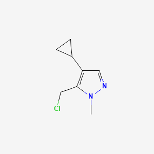 5-(chloromethyl)-4-cyclopropyl-1-methyl-1H-pyrazole