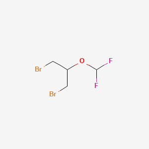 molecular formula C4H6Br2F2O B6606167 1,3-dibromo-2-(difluoromethoxy)propane CAS No. 2825007-81-4