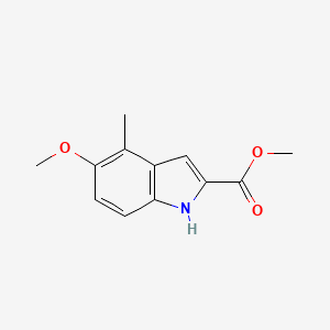 molecular formula C12H13NO3 B6606181 methyl 5-methoxy-4-methyl-1H-indole-2-carboxylate CAS No. 2119386-81-9