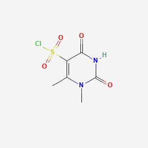 molecular formula C6H7ClN2O4S B6606188 1,6-dimethyl-2,4-dioxo-1,2,3,4-tetrahydropyrimidine-5-sulfonyl chloride CAS No. 2825006-78-6