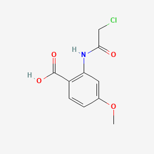 molecular formula C10H10ClNO4 B6606191 2-(2-chloroacetamido)-4-methoxybenzoicacid CAS No. 1914070-48-6