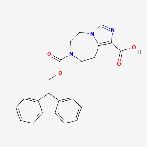 7-{[(9H-fluoren-9-yl)methoxy]carbonyl}-5H,6H,7H,8H,9H-imidazo[1,5-d][1,4]diazepine-1-carboxylic acid