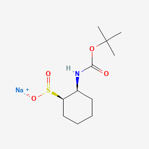 molecular formula C11H20NNaO4S B6606221 sodium(1R,2S)-2-{[(tert-butoxy)carbonyl]amino}cyclohexane-1-sulfinate CAS No. 2825003-91-4