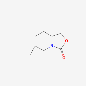 6,6-dimethyl-hexahydro-1H-[1,3]oxazolo[3,4-a]pyridin-3-one