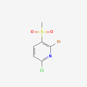 molecular formula C6H5BrClNO2S B6606244 2-bromo-6-chloro-3-methanesulfonylpyridine CAS No. 2839143-40-5