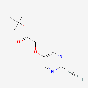 tert-butyl2-[(2-ethynylpyrimidin-5-yl)oxy]acetate