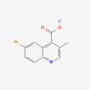 molecular formula C11H8BrNO2 B6606266 6-bromo-3-methylquinoline-4-carboxylicacid CAS No. 2168290-45-5