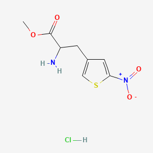 molecular formula C8H11ClN2O4S B6606287 methyl2-amino-3-(5-nitrothiophen-3-yl)propanoatehydrochloride CAS No. 2825005-95-4