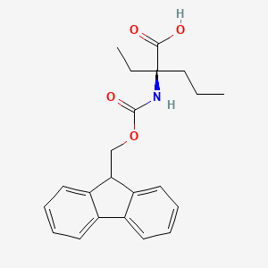 (2R)-2-ethyl-2-({[(9H-fluoren-9-yl)methoxy]carbonyl}amino)pentanoic acid