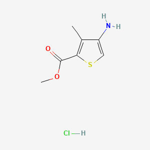 molecular formula C7H10ClNO2S B6606345 methyl 4-amino-3-methylthiophene-2-carboxylate hydrochloride CAS No. 2825006-03-7