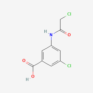 molecular formula C9H7Cl2NO3 B6606353 3-chloro-5-(2-chloroacetamido)benzoicacid CAS No. 2825011-18-3