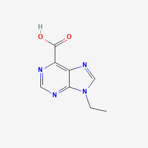 molecular formula C8H8N4O2 B6606365 9-ethyl-9H-purine-6-carboxylic acid CAS No. 2137942-88-0