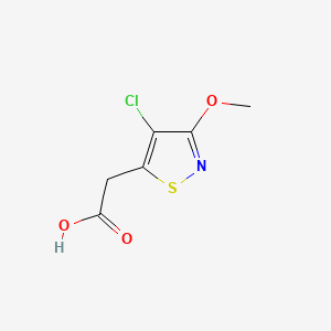 2-(4-chloro-3-methoxy-1,2-thiazol-5-yl)acetic acid