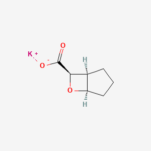 molecular formula C7H9KO3 B6606465 rac-potassium (1R,5S,7S)-6-oxabicyclo[3.2.0]heptane-7-carboxylate CAS No. 2343964-55-4