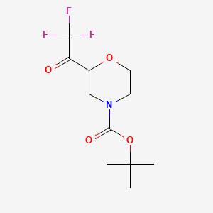 tert-butyl 2-(trifluoroacetyl)morpholine-4-carboxylate