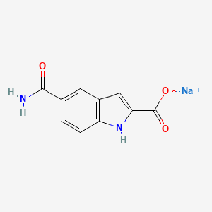 sodium 5-carbamoyl-1H-indole-2-carboxylate