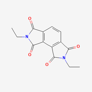 2,7-diethyl-1H,2H,3H,6H,7H,8H-pyrrolo[3,4-e]isoindole-1,3,6,8-tetrone