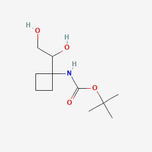 tert-butylN-[1-(1,2-dihydroxyethyl)cyclobutyl]carbamate