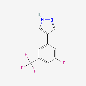 4-[3-fluoro-5-(trifluoromethyl)phenyl]-1H-pyrazole