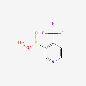 molecular formula C6H3F3LiNO2S B6606542 lithium(1+) ion 4-(trifluoromethyl)pyridine-3-sulfinate CAS No. 2172536-38-6