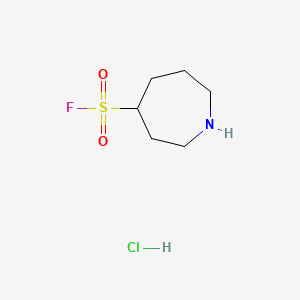 molecular formula C6H13ClFNO2S B6606549 azepane-4-sulfonyl fluoride hydrochloride CAS No. 2228957-60-4