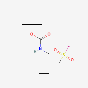 tert-butyl N-({1-[(fluorosulfonyl)methyl]cyclobutyl}methyl)carbamate