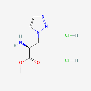 methyl (2S)-2-amino-3-(1H-1,2,3-triazol-1-yl)propanoate dihydrochloride