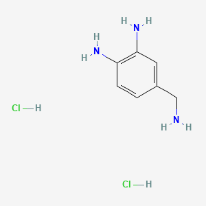 molecular formula C7H13Cl2N3 B6606585 4-(aminomethyl)benzene-1,2-diamine dihydrochloride CAS No. 2825007-59-6