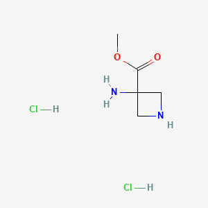 molecular formula C5H12Cl2N2O2 B6606590 methyl 3-aminoazetidine-3-carboxylate dihydrochloride CAS No. 2825006-40-2