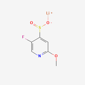 molecular formula C6H5FLiNO3S B6606599 lithium(1+) ion 5-fluoro-2-methoxypyridine-4-sulfinate CAS No. 2172566-89-9