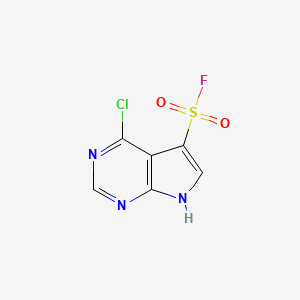 4-chloro-7H-pyrrolo[2,3-d]pyrimidine-5-sulfonyl fluoride