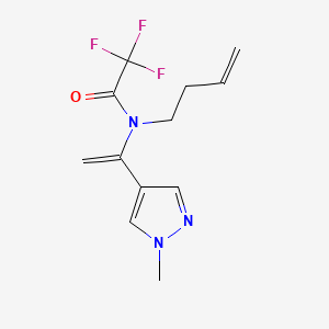 N-(but-3-en-1-yl)-2,2,2-trifluoro-N-[1-(1-methyl-1H-pyrazol-4-yl)ethenyl]acetamide