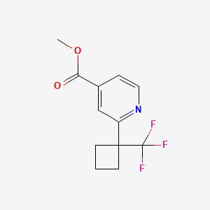 methyl2-[1-(trifluoromethyl)cyclobutyl]pyridine-4-carboxylate