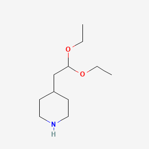 molecular formula C11H23NO2 B6606653 4-(2,2-diethoxyethyl)piperidine CAS No. 2167791-49-1