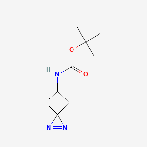 tert-butyl N-{1,2-diazaspiro[2.3]hex-1-en-5-yl}carbamate