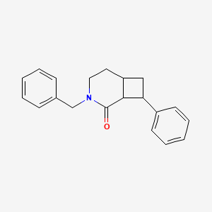 molecular formula C20H21NO B6606686 3-苄基-8-苯基-3-氮杂双环[4.2.0]辛烷-2-酮 CAS No. 2137762-89-9