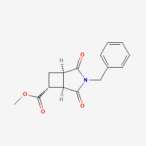 molecular formula C15H15NO4 B6606701 rac-methyl (1R,5R,6R)-3-benzyl-2,4-dioxo-3-azabicyclo[3.2.0]heptane-6-carboxylate CAS No. 2137987-27-8