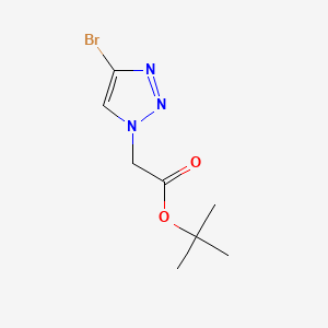 molecular formula C8H12BrN3O2 B6606730 tert-butyl 2-(4-bromo-1H-1,2,3-triazol-1-yl)acetate CAS No. 2839143-83-6