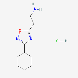 3-Cyclohexyl-1,2,4-Oxadiazole-5-ethanamine hydrochloride