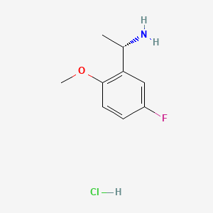 (1S)-1-(5-fluoro-2-methoxyphenyl)ethan-1-amine hydrochloride