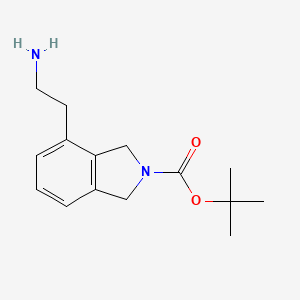 tert-butyl 4-(2-aminoethyl)-2,3-dihydro-1H-isoindole-2-carboxylate