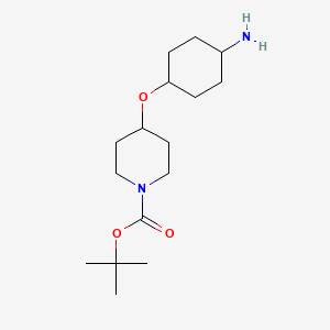 tert-butyl 4-{[(1r,4r)-4-aminocyclohexyl]oxy}piperidine-1-carboxylate, trans