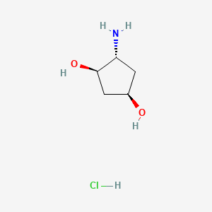 rac-(1R,3R,4R)-4-aminocyclopentane-1,3-diol hydrochloride