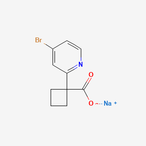 molecular formula C10H9BrNNaO2 B6606799 sodium 1-(4-bromopyridin-2-yl)cyclobutane-1-carboxylate CAS No. 2839157-99-0