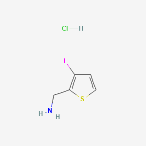 molecular formula C5H7ClINS B6606802 1-(3-iodothiophen-2-yl)methanamine hydrochloride CAS No. 2839143-43-8