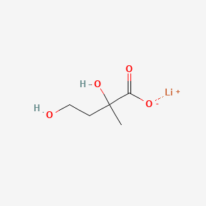 molecular formula C5H9LiO4 B6606804 lithium(1+) 2,4-dihydroxy-2-methylbutanoate CAS No. 2839138-48-4