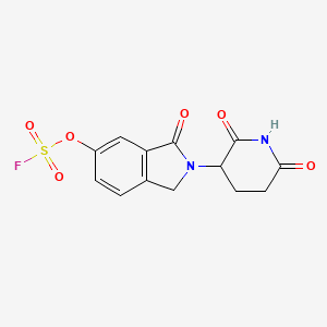 2-(2,6-dioxopiperidin-3-yl)-3-oxo-2,3-dihydro-1H-isoindol-5-yl sulfurofluoridate