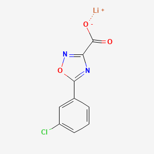 lithium(1+) 5-(3-chlorophenyl)-1,2,4-oxadiazole-3-carboxylate